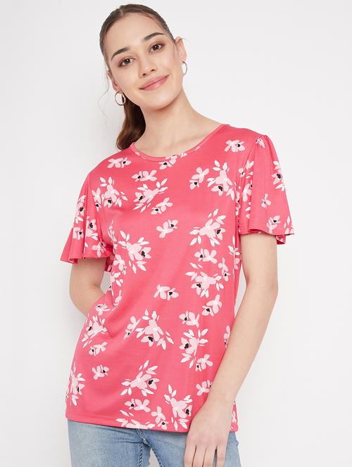 women's all over print round neck t-shirt - 19643286 - Very Small Image - 1