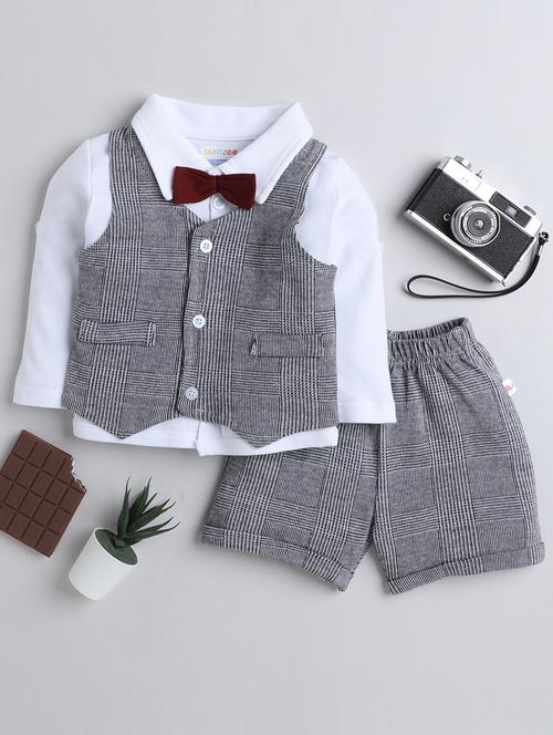 boys check print formal three piece set - 19643347 - Very Small Image - 1