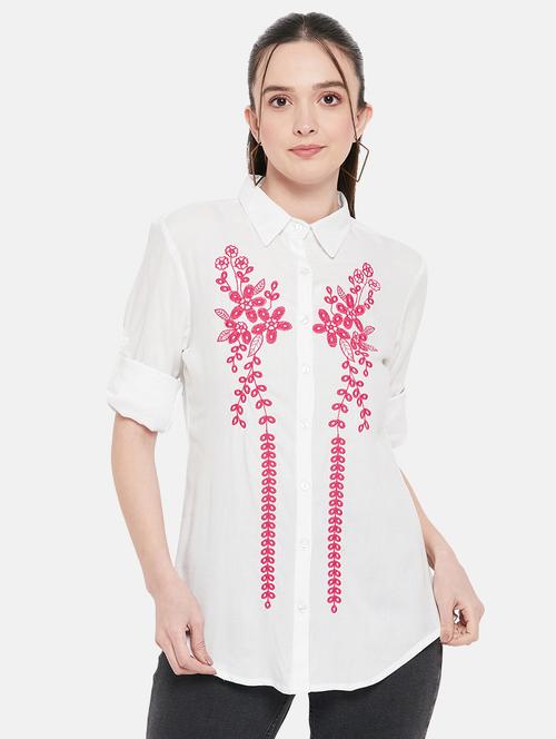 embroidred regular shirt - 19643616 - Very Small Image - 1