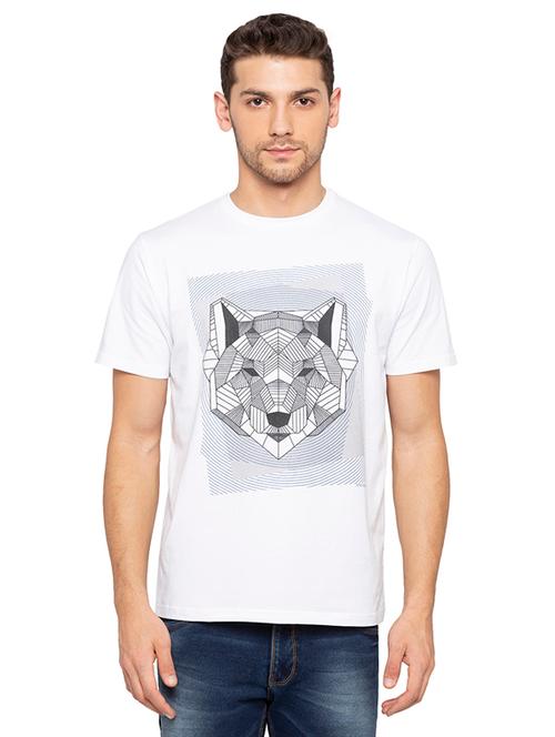 round neck printed regular t-shirt - 19643712 - Very Small Image - 1