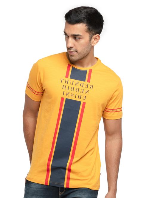 round neck printed regular t-shirt - 19643716 - Very Small Image - 1