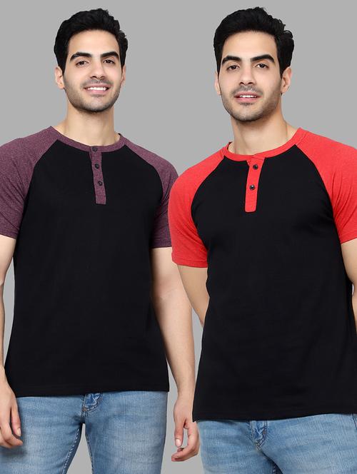 color block cotton regular t-shirt - 19643759 - Very Small Image - 1