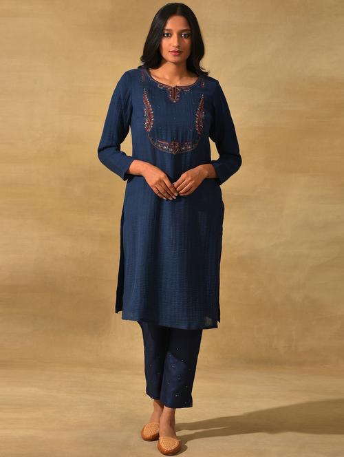 women's straight kurta - 19644060 - Very Small Image - 1