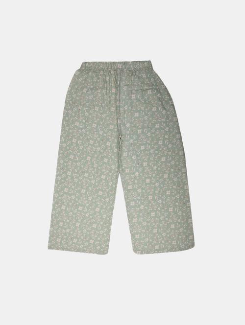 green printed casual trouser - 19644174 - Very Small Image - 1