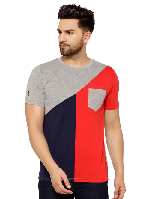 color block regular t-shirt - 19644314 - Very Small Image - 1