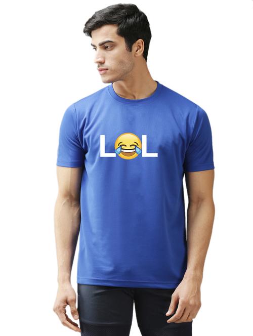 round neck chest print regular t-shirt - 19644385 - Very Small Image - 1