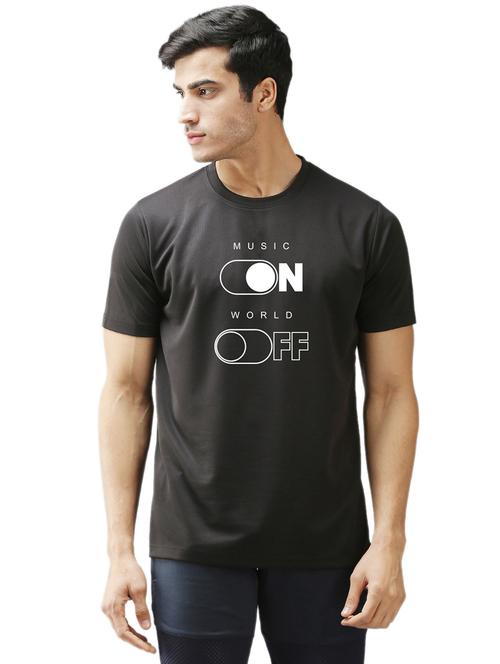round neck front print regular t-shirt - 19644389 - Very Small Image - 1