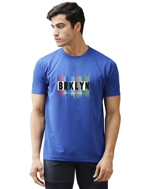 round neck chest print regular t-shirt - 19644400 - Very Small Image - 1