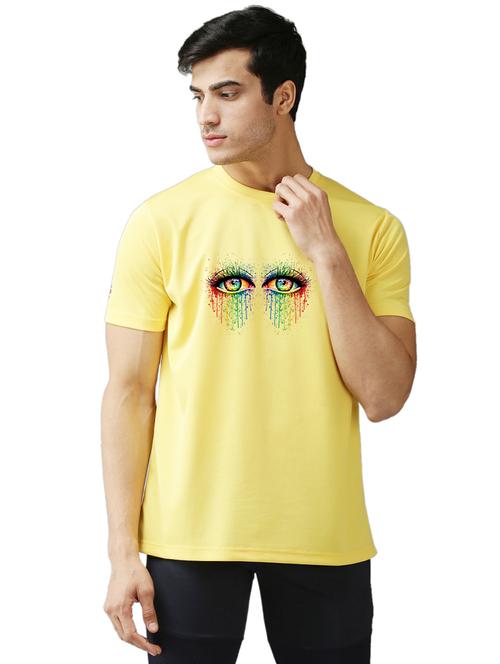 round neck chest print regular t-shirt - 19644413 - Very Small Image - 1