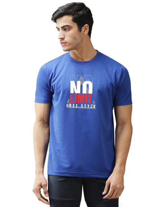 round neck front print regular t-shirt - 19644415 - Very Small Image - 1