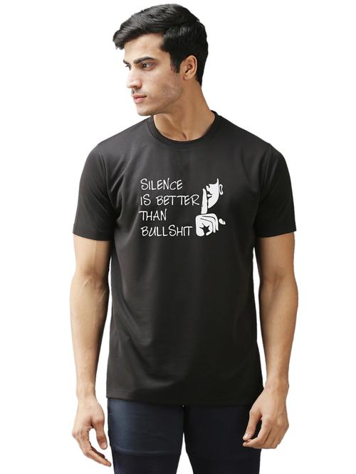 round neck front print regular t-shirt - 19644419 - Very Small Image - 1