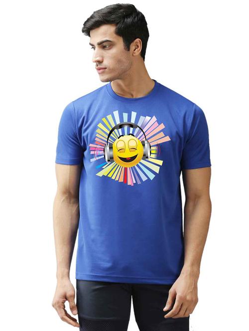 round neck front print regular t-shirt - 19644517 - Very Small Image - 1