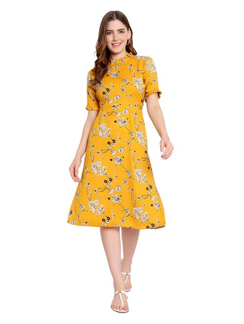 floral print a-line dress - 19644585 - Very Small Image - 1