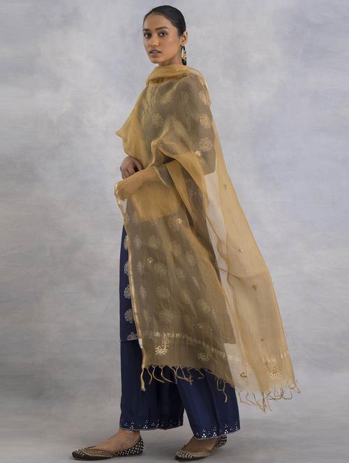 embroidered woven dupatta - 19644793 - Very Small Image - 1