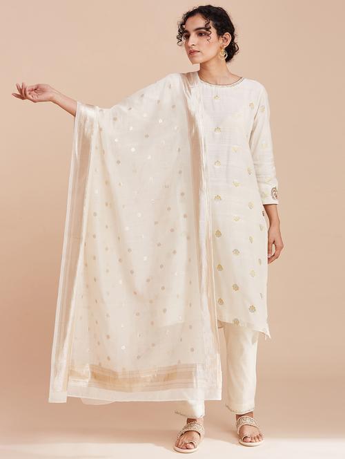 zari work woven dupatta - 19644812 - Very Small Image - 1