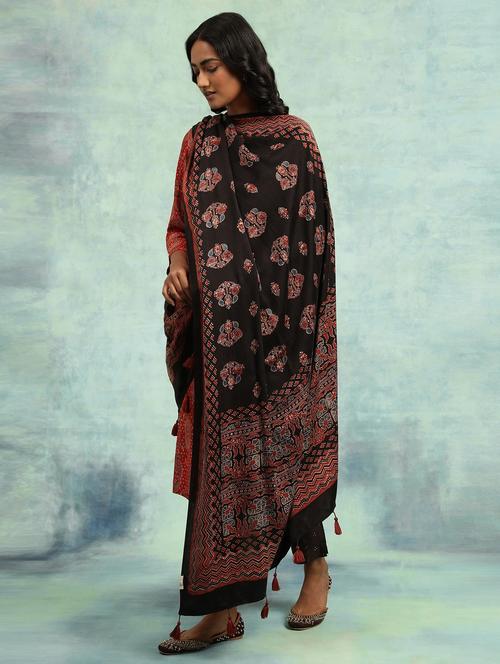 block print dupatta - 19644822 - Very Small Image - 1