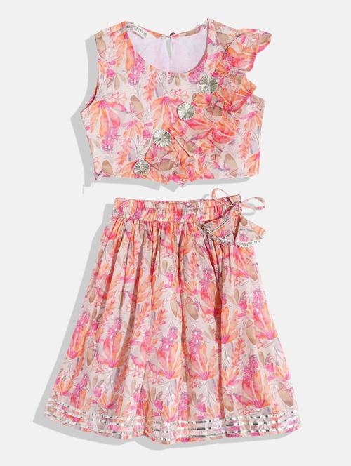 floral printed lehenga choli - 19644855 - Very Small Image - 1