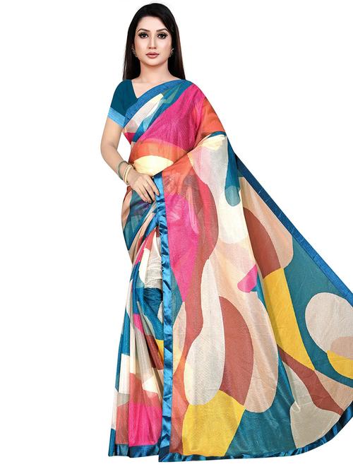 self design printed saree - 19644885 - Very Small Image - 1