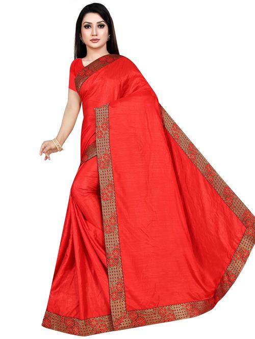 plain bordered saree - 19645757 - Very Small Image - 1