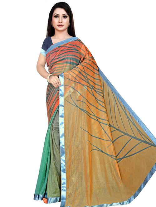 ethnic motif printed saree - 19645799 - Very Small Image - 1
