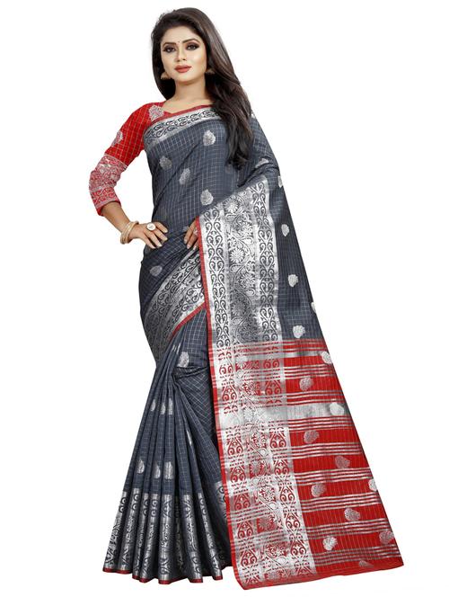 zari work woven saree - 19645998 - Very Small Image - 1