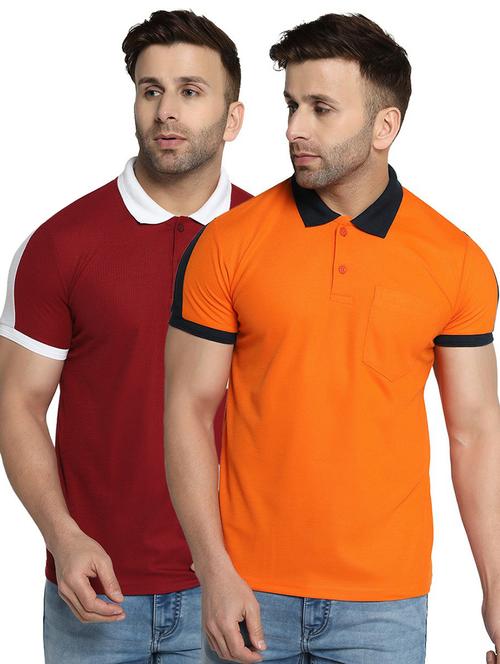 pack of 2 solid polo t-shirts - 19646039 - Very Small Image - 1