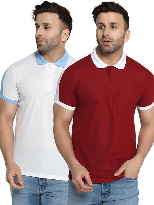 pack of 2 solid polo t-shirts - 19646042 - Very Small Image - 1