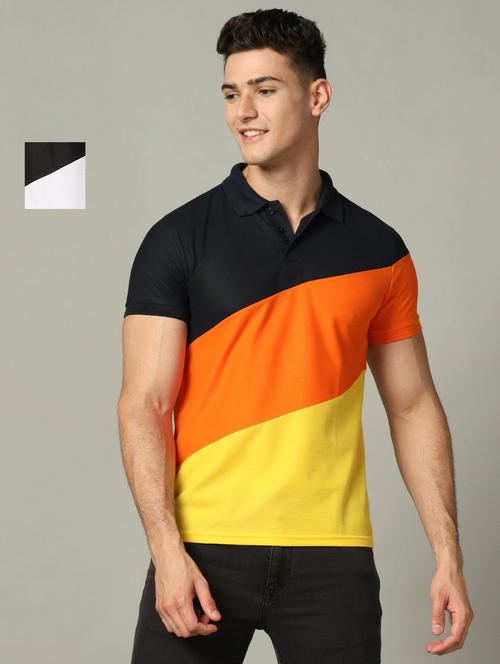 pack of 2 color block polo t-shirt - 19646140 - Very Small Image - 1