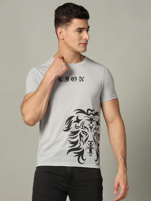 round neck printed regular t-shirt - 19646291 - Very Small Image - 1