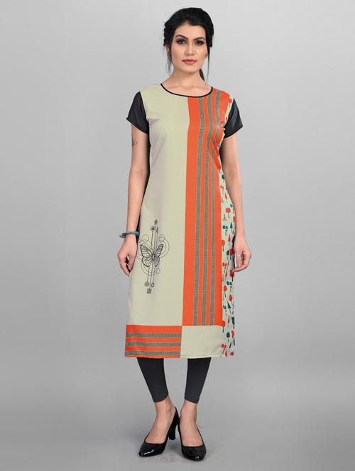 women's straight kurta - 19647237 - Very Small Image - 1