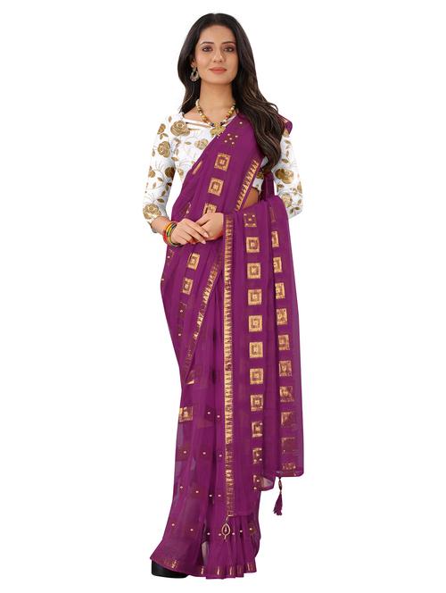 zari work woven saree - 19648116 - Very Small Image - 1