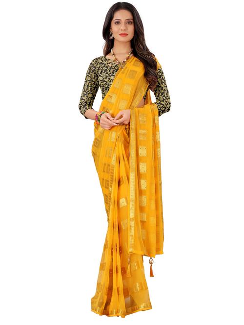 women's embellished saree with blouse - 19648139 - Very Small Image - 1