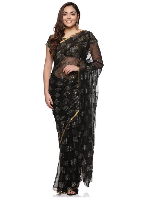 women's embellished saree - 19648700 - Very Small Image - 1