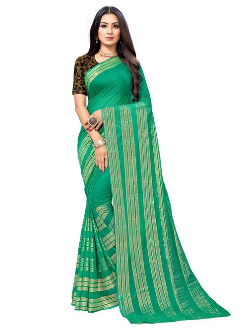 stripes woven saree with blouse - 19648722 - Very Small Image - 1