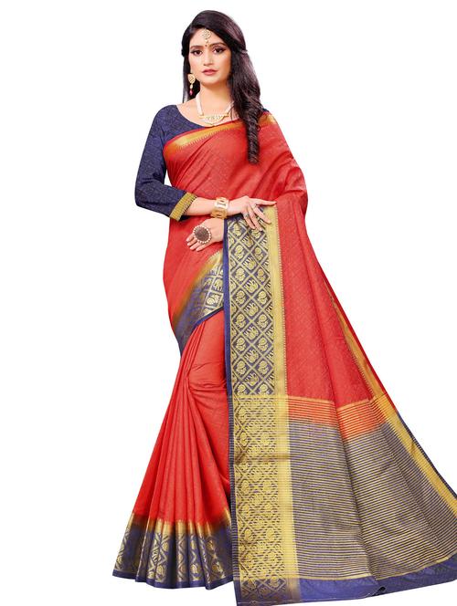 zari work dharmavaram saree with blouse - 19648776 - Very Small Image - 1