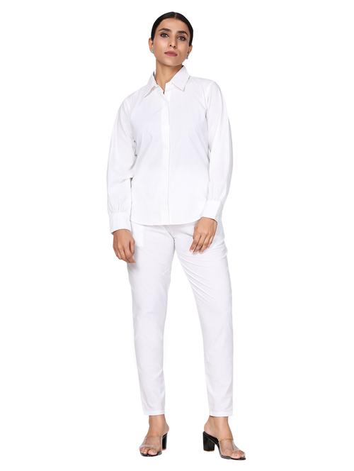 shirt collar top pant set - 19649052 - Very Small Image - 1