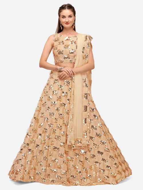 embroidered lehenga choli with dupatta set - 19650365 - Very Small Image - 1