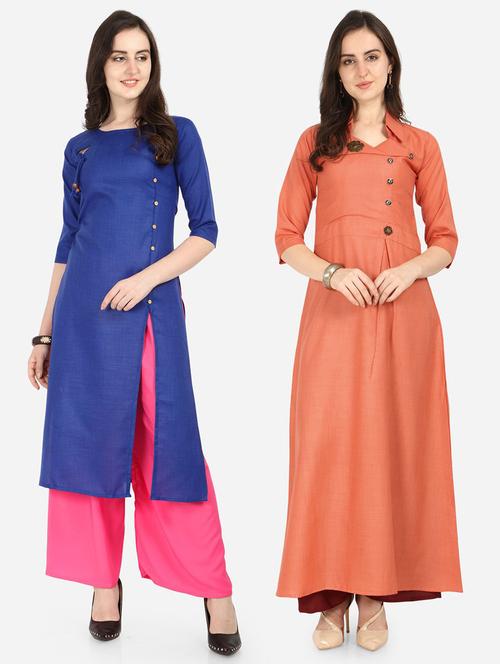 pack of 2 combo kurtas - 19653405 - Very Small Image - 1