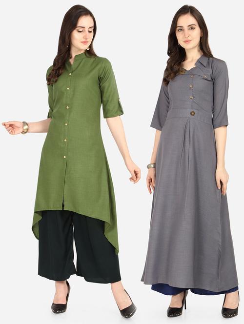 pack of 2 combo kurtas - 19653540 - Very Small Image - 1