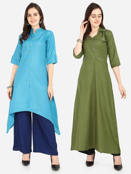 pack of 2 combo kurtas - 19653555 - Very Small Image - 1