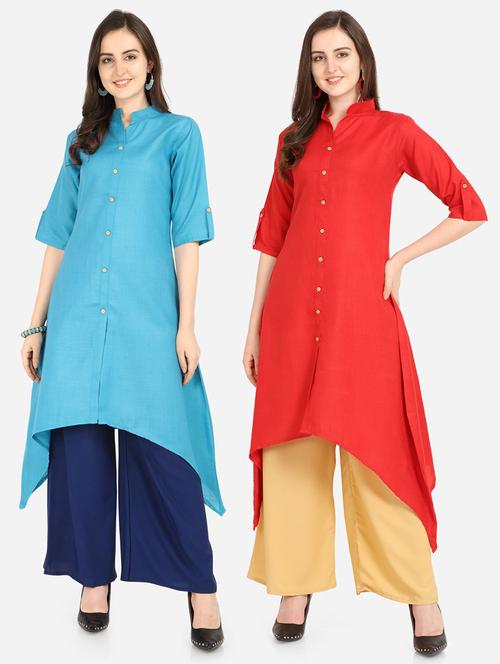 pack of 2 combo kurtas - 19653560 - Very Small Image - 1