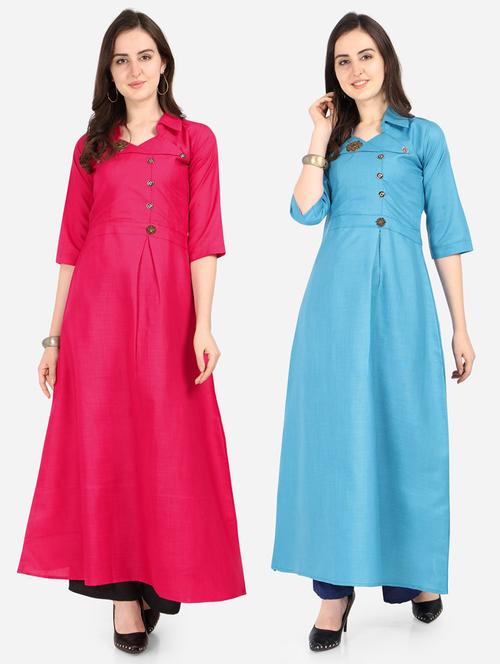 pack of 2 combo kurtas - 19653595 - Very Small Image - 1