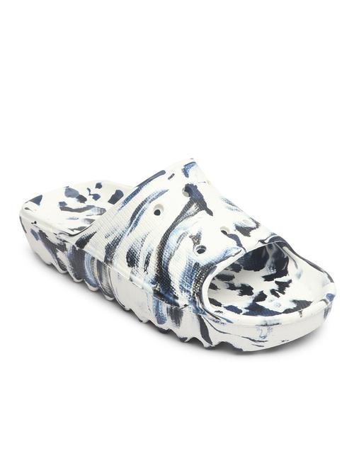 white color block slip on flip flop - 19656759 - Very Small Image - 1