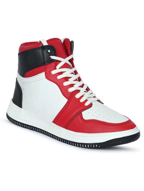 red color block lace up sneaker - 19657131 - Very Small Image - 1
