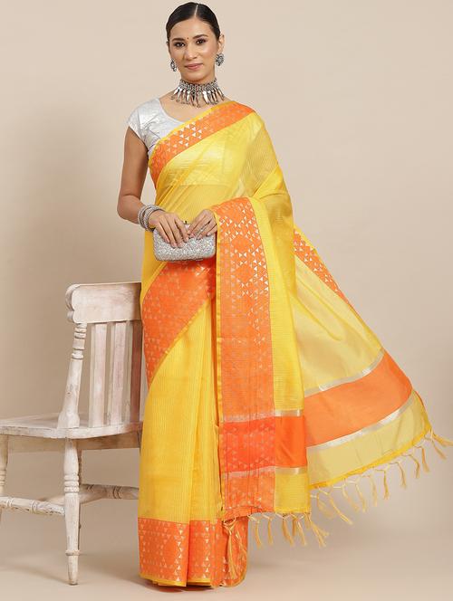 self designed woven saree - 19657414 - Very Small Image - 1