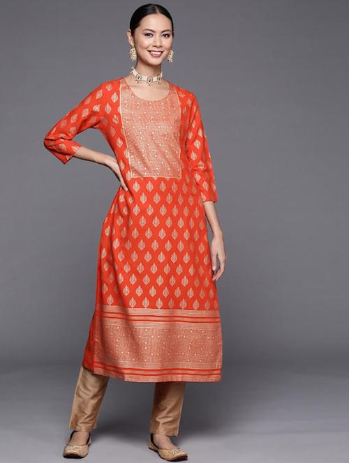 women's straight kurta - 19657910 - Very Small Image - 1