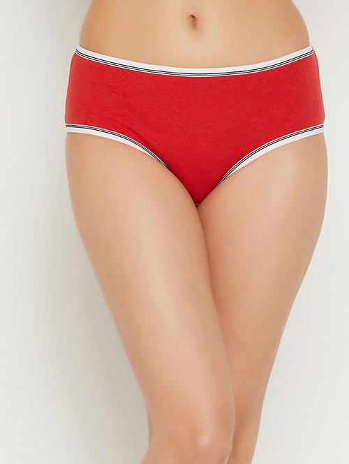 red cotton hipster panty - 19658373 - Very Small Image - 1