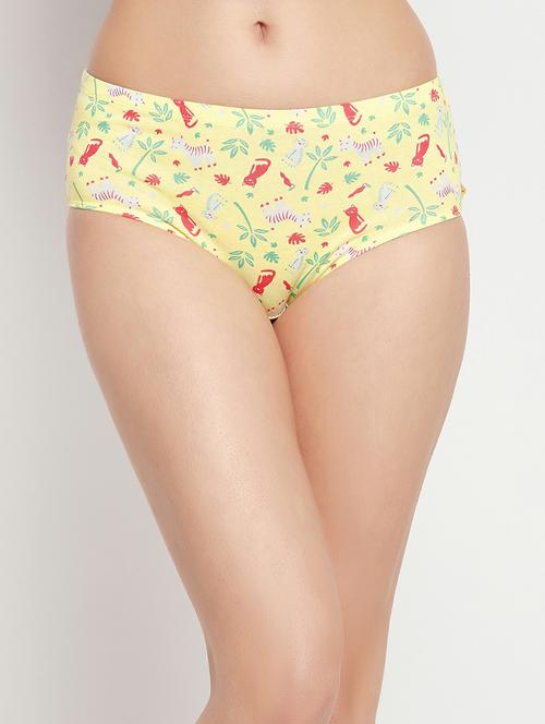 yellow cotton hipster panty - 19658417 - Very Small Image - 1