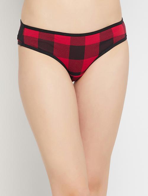 red cotton bikini panty - 19658502 - Very Small Image - 1
