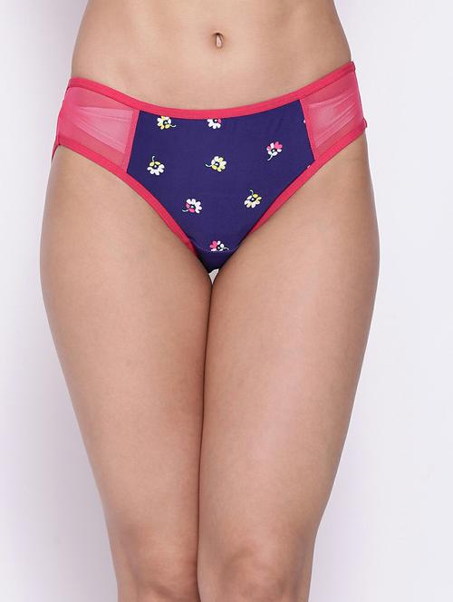 navy blue polyamide bikini panty - 19658537 - Very Small Image - 1
